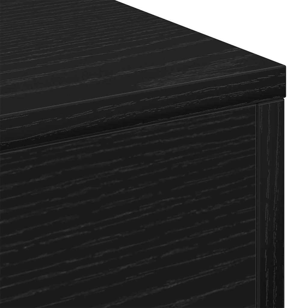 vidaXL Τραπεζάκι σαλονιού Μαύρη δρυς 96 x 50 x 45 εκ