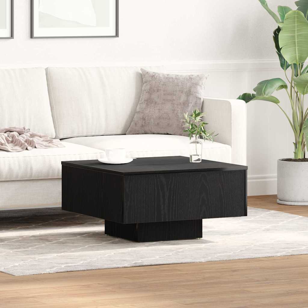 vidaXL Τραπεζάκι σαλονιού Μαύρη δρυς 60 x 60 x 31.5 εκ