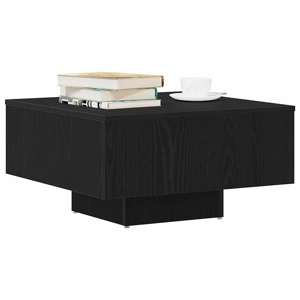 vidaXL Τραπεζάκι σαλονιού Μαύρη δρυς 60 x 60 x 31.5 εκ