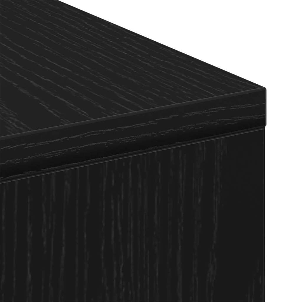 vidaXL Τραπεζάκι σαλονιού Μαύρη δρυς 90 x 90 x 28 cm