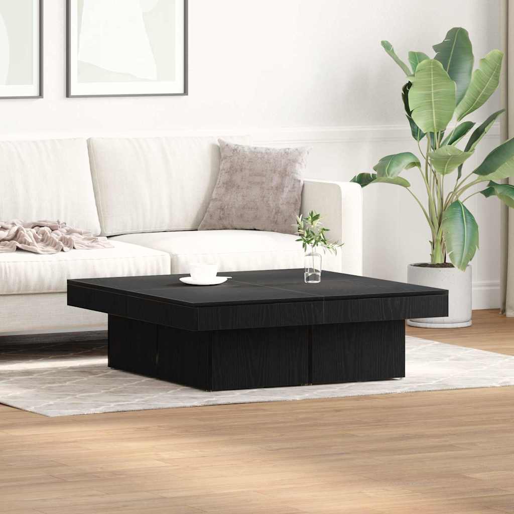vidaXL Τραπεζάκι σαλονιού Μαύρη δρυς 90 x 90 x 28 cm