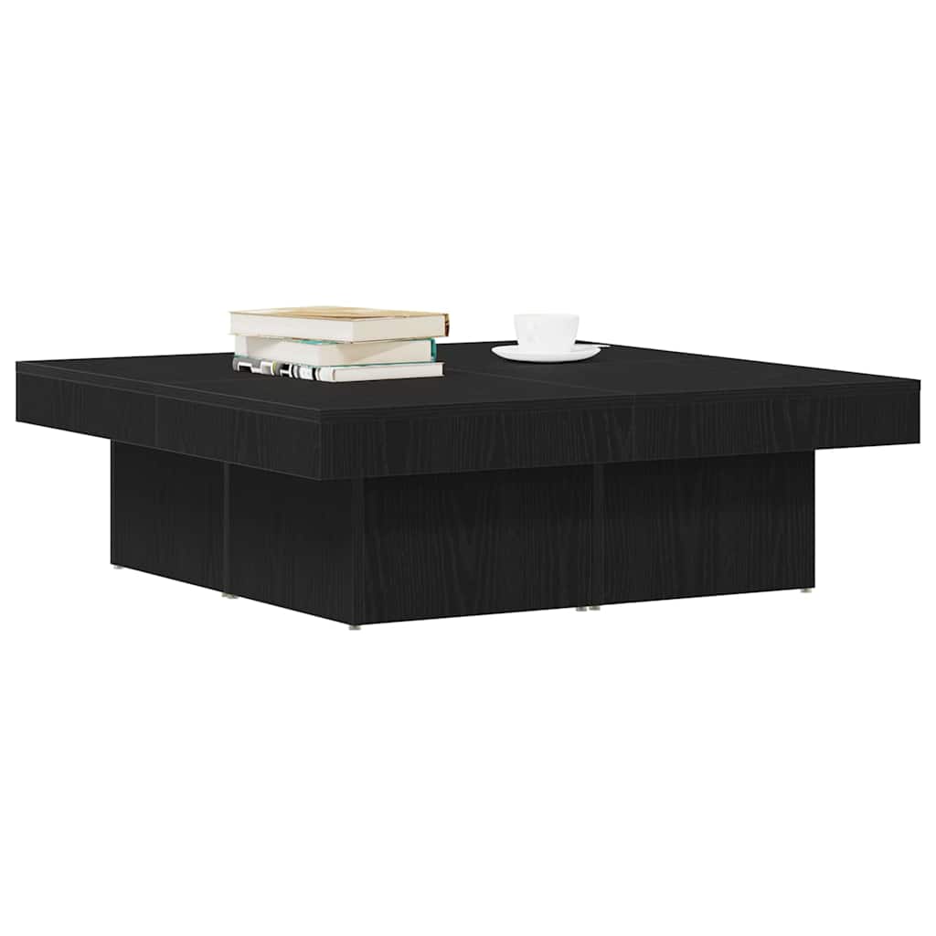 vidaXL Τραπεζάκι σαλονιού Μαύρη δρυς 90 x 90 x 28 cm