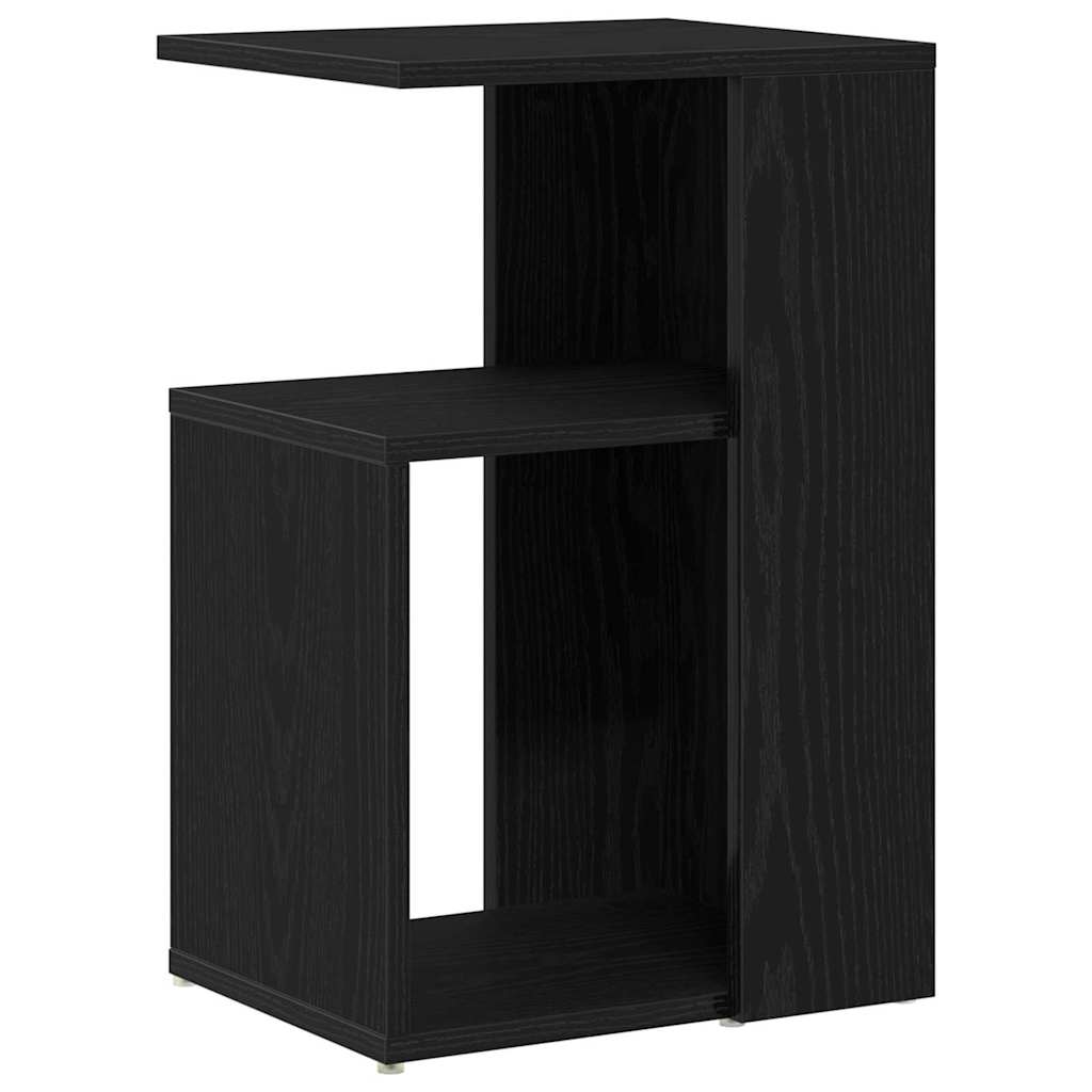 vidaXL Τραπεζάκι Πλευράς Μαύρη Οξυά 36 x 30 x 56 εκ Επεξεργασμένο ξύλο