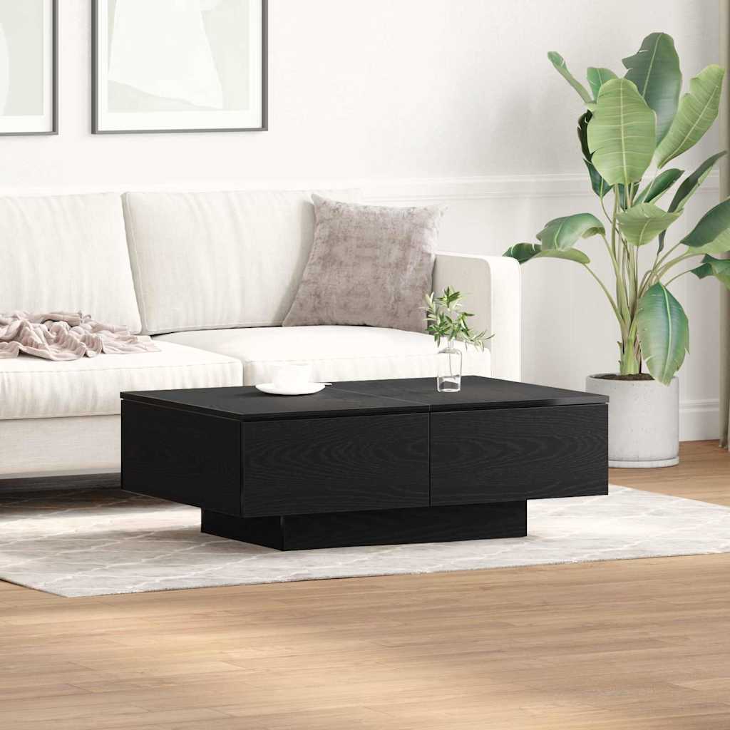 vidaXL Τραπεζάκι σαλονιού Μαύρη Οξυά 90 x 60 x 31 cm