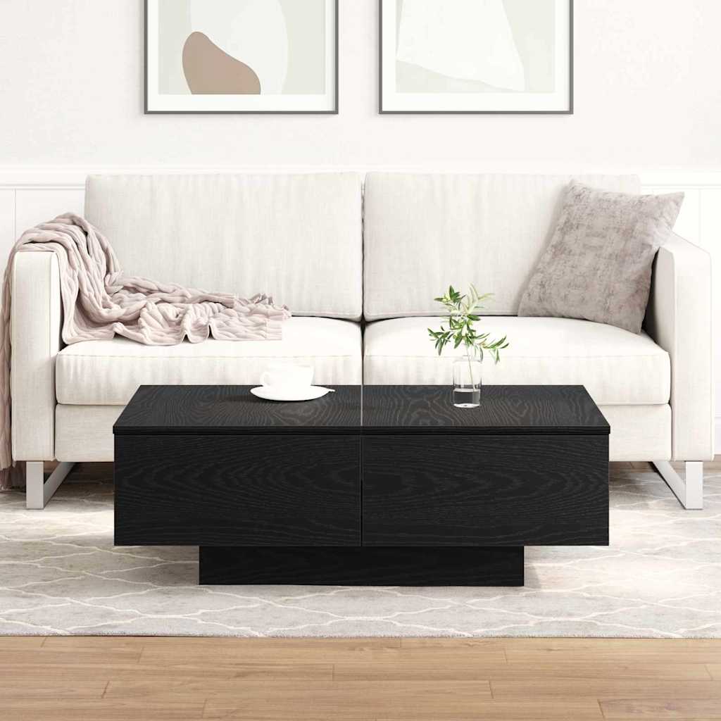 vidaXL Τραπεζάκι σαλονιού Μαύρη Οξυά 90 x 60 x 31 cm
