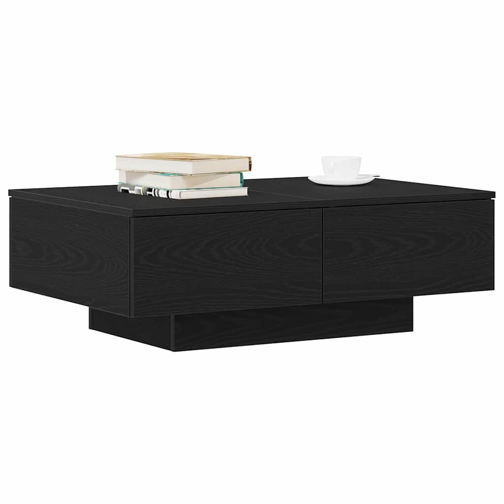vidaXL Τραπεζάκι σαλονιού Μαύρη Οξυά 90 x 60 x 31 cm