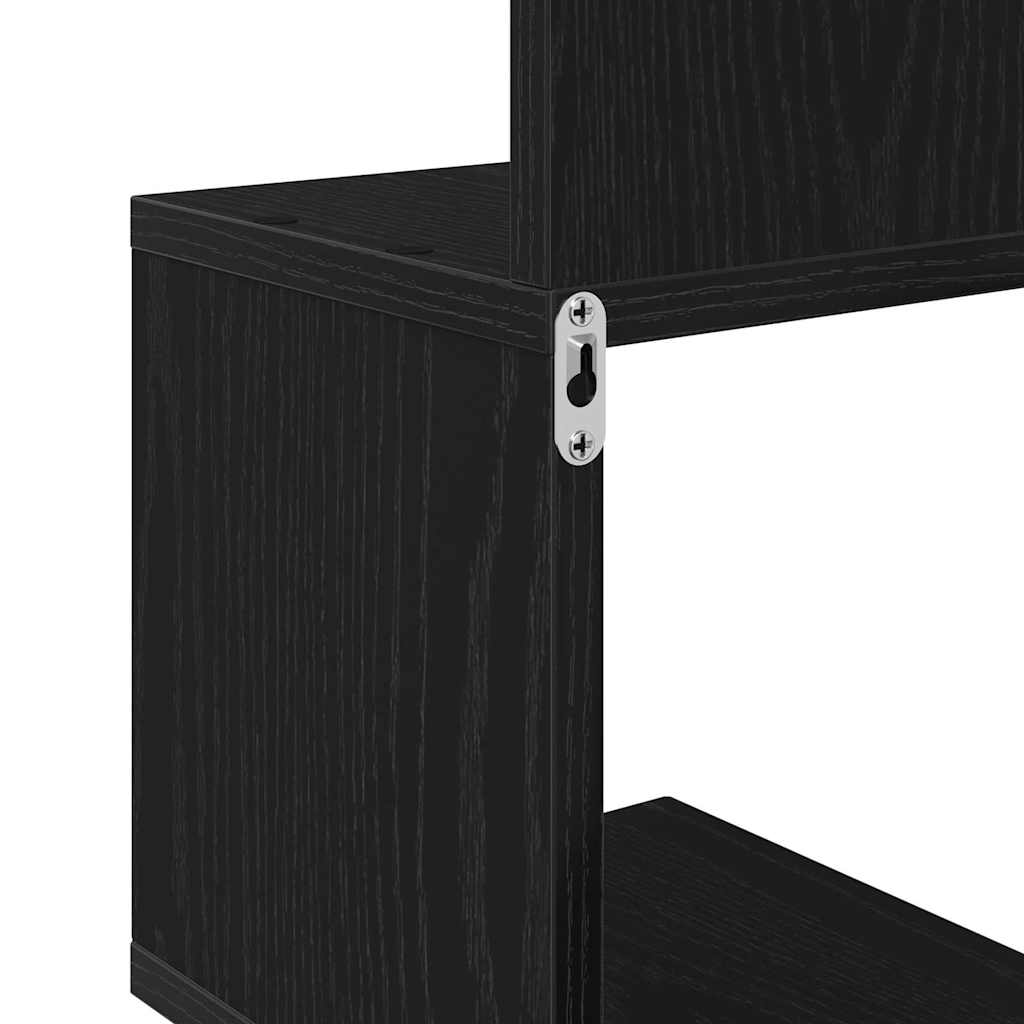 vidaXL Γωνιακό ράφι Μαύρη Οξυά 20 x 20 x 127,5 cm Επεξεργασμένο ξύλο