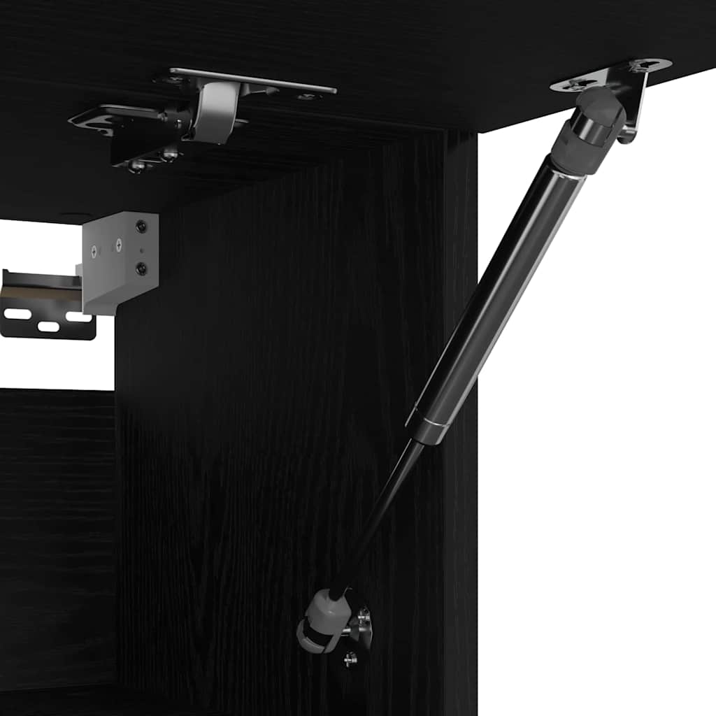 vidaXL Ντουλάπι Μαύρη Οξυά 100 x 32,5 x 35 cm Επεξεργασμένο ξύλο
