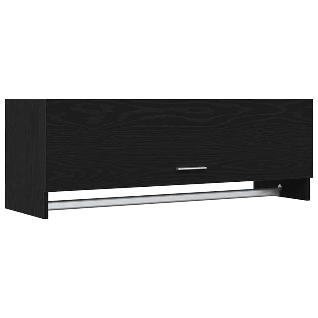 vidaXL Ντουλάπι Μαύρη Οξυά 100 x 32,5 x 35 cm Επεξεργασμένο ξύλο