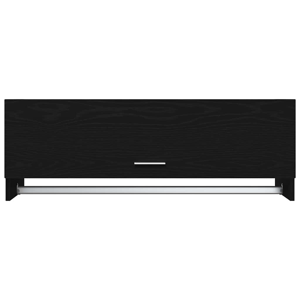 vidaXL Ντουλάπι Μαύρη Οξυά 100 x 32,5 x 35 cm Επεξεργασμένο ξύλο
