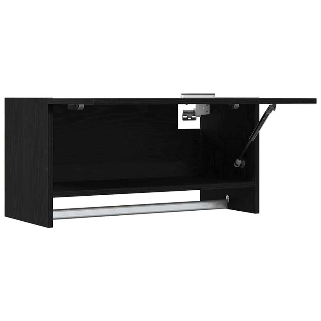 vidaXL Ντουλάπι Μαύρη Οξυά 70 x 32,5 x 35 cm Επεξεργασμένο ξύλο