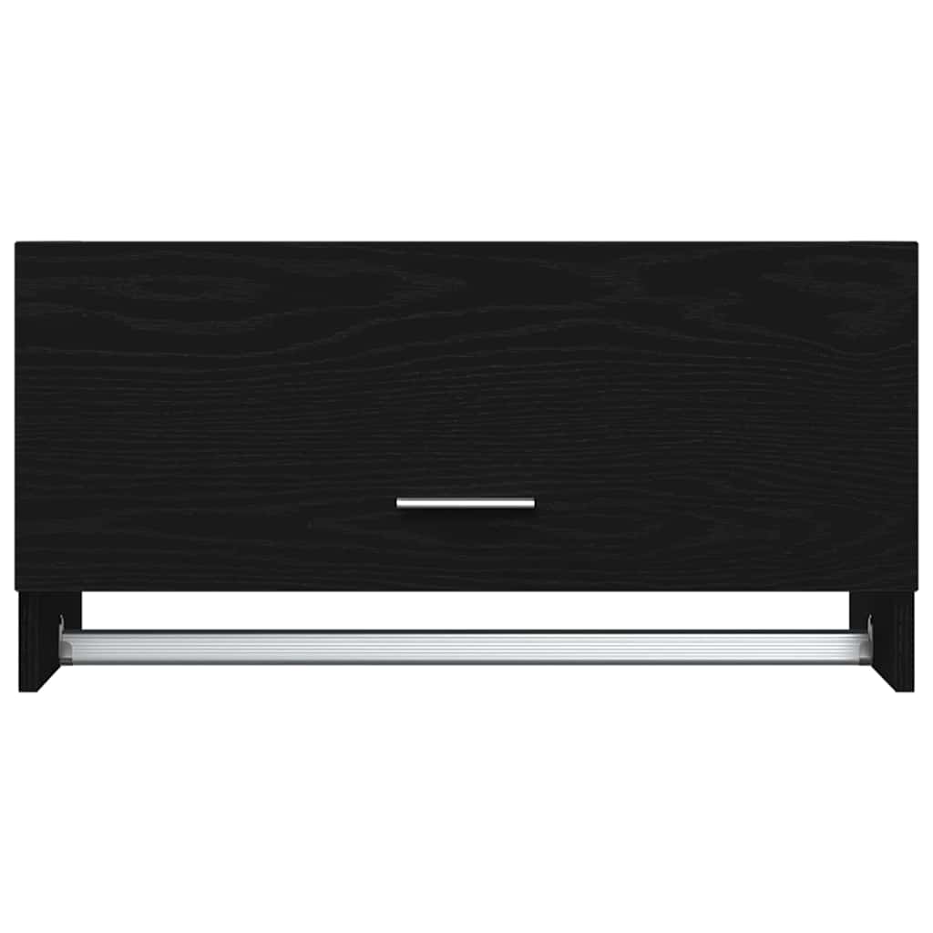 vidaXL Ντουλάπι Μαύρη Οξυά 70 x 32,5 x 35 cm Επεξεργασμένο ξύλο