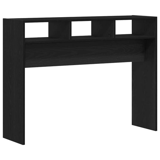 vidaXL Τραπέζι κονσόλας Μαύρη δρυς 105 x 30 x 80 εκ.