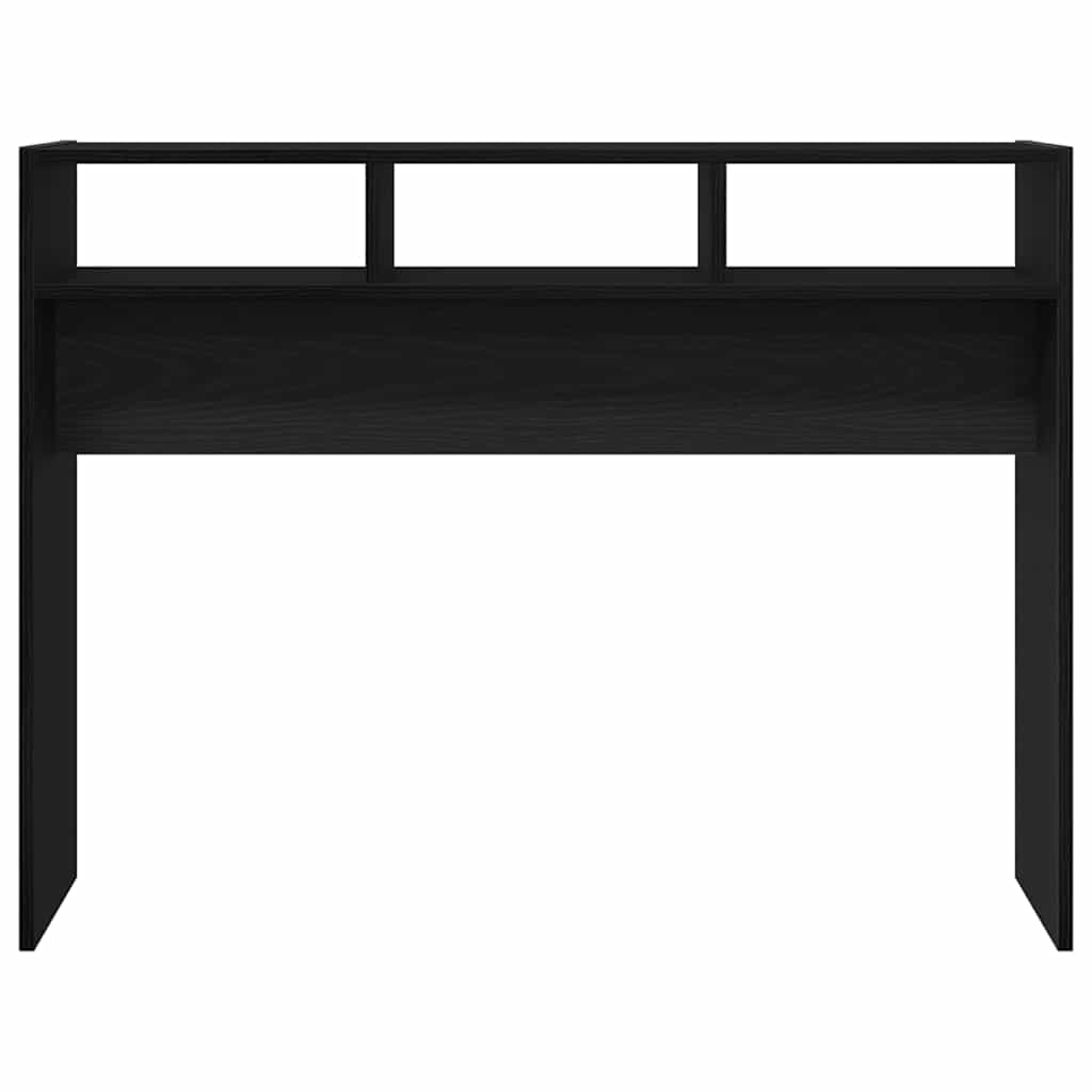 vidaXL Τραπέζι κονσόλας Μαύρη δρυς 105 x 30 x 80 εκ.