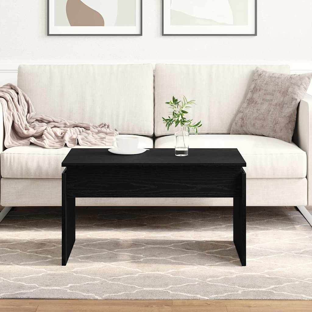 vidaXL Τραπεζάκι σαλονιού Μαύρη Οξυά 68 x 50 x 38 εκ