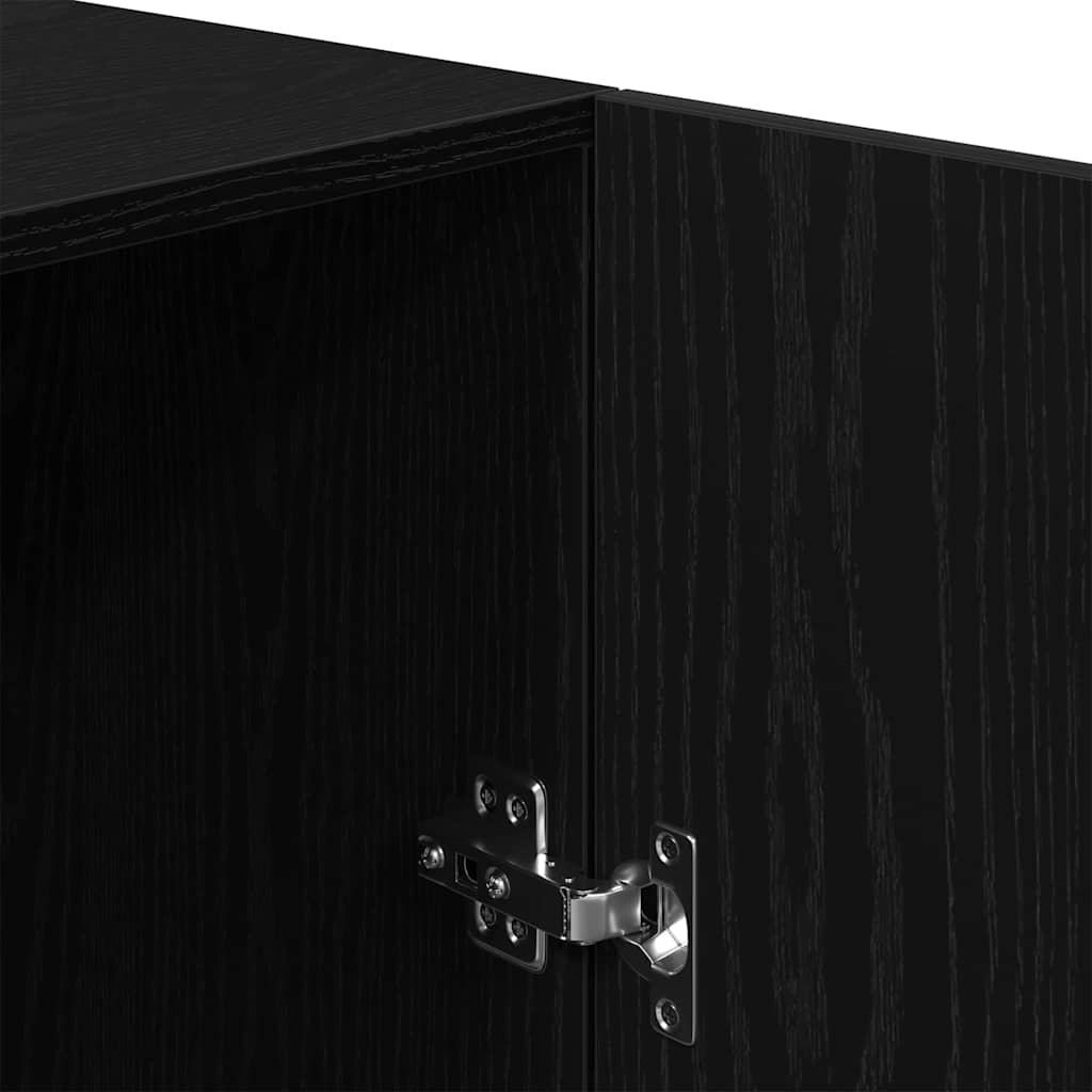 vidaXL Ντουλάπα Πλυντηρίου με πόρτα Μαύρη Οξυά 70,5 x 71,5 x 91,5 εκ
