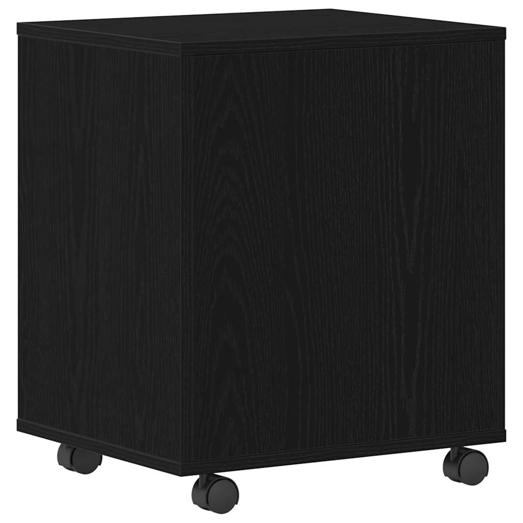 vidaXL Κινητό Ντουλάπι 45 x 38 x 54 εκ Επεξεργασμένο Ξύλο Μαύρη Οξυά