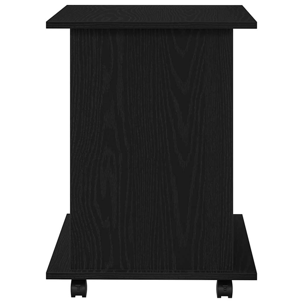 vidaXL Κινητό Ντουλάπι 60 x 45 x 55 εκ. Επεξεργασμένο Ξύλο Μαύρη Οξυά