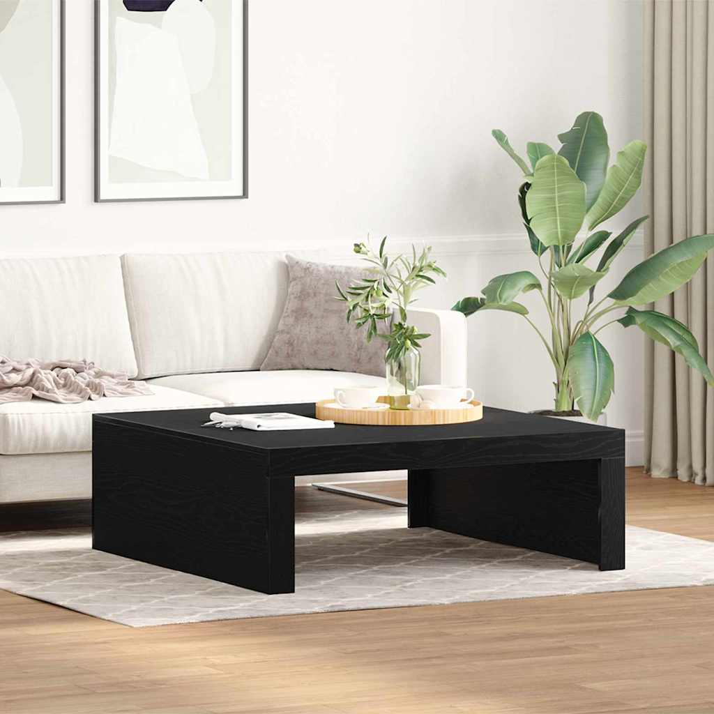 vidaXL Τραπεζάκι σαλονιού Μαύρη Οξυά 100 x 100 x 35 cm