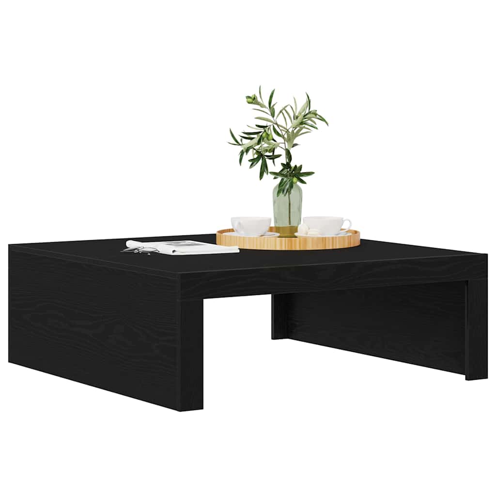 vidaXL Τραπεζάκι σαλονιού Μαύρη Οξυά 100 x 100 x 35 cm