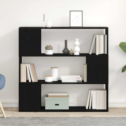 vidaXL Σετ επίπλου τηλεόρασης Επιτοίχιο Μαύρη Οξυά 100 x 24 x 94 cm