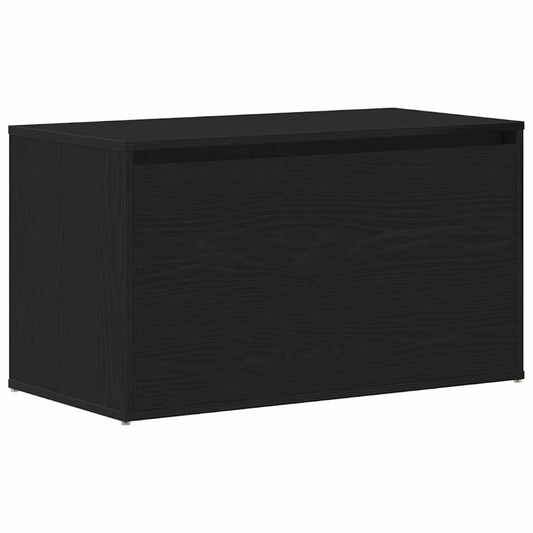 vidaXL Παγκάκι Χαλωρίου Μαύρη Οξυά 80 x 40 x 45 εκ. Επεξεργασμένο ξύλο