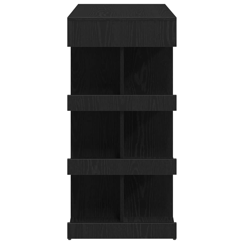 vidaXL Τραπέζι μπαρ Μαύρη Οξυά 100 x 48 x 101,5 εκ. Επεξεργασμένο ξύλο