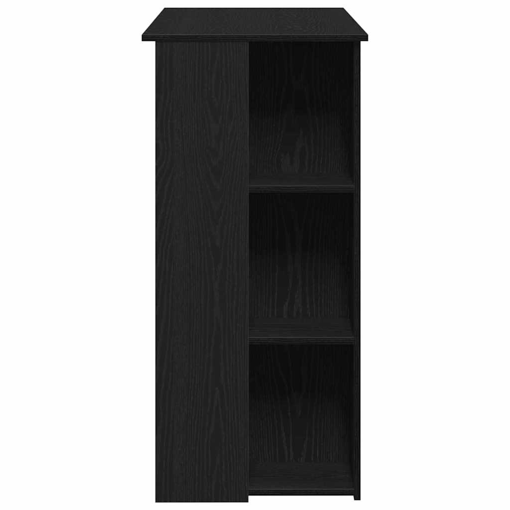 vidaXL Τραπέζι μπαρ Μαύρη Οξυά 102 x 50 x 103,5 εκ. Επεξεργασμένο ξύλο