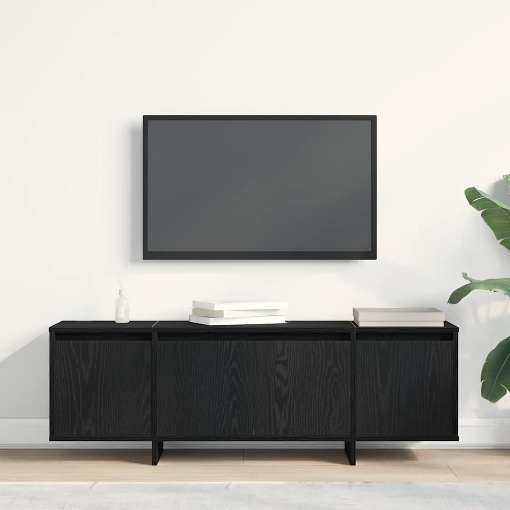 vidaXL Ντουλάπι TV Μαύρη Οξυά 120 x 30 x 40,5 εκ. Επεξεργασμένο ξύλο