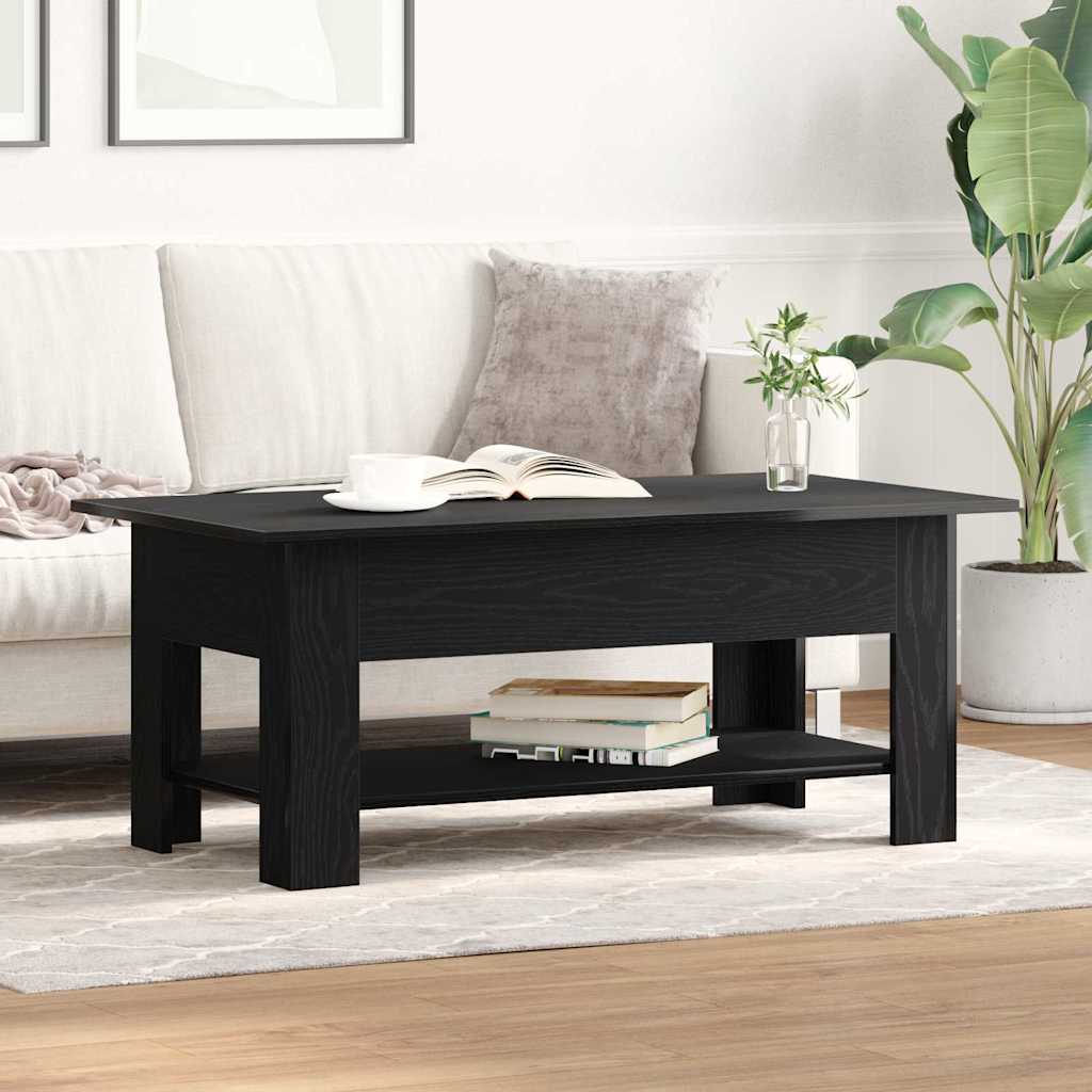 vidaXL Τραπεζάκι σαλονιού Μαύρη Οξυά 102 x 55 x 42 cm