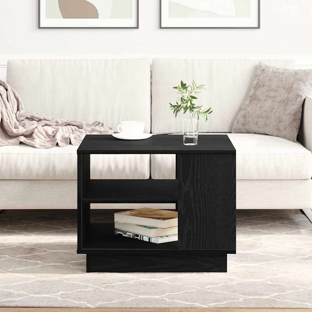 vidaXL Τραπεζάκι σαλονιού Μαύρη Οξυά 55 x 55 x 42 cm