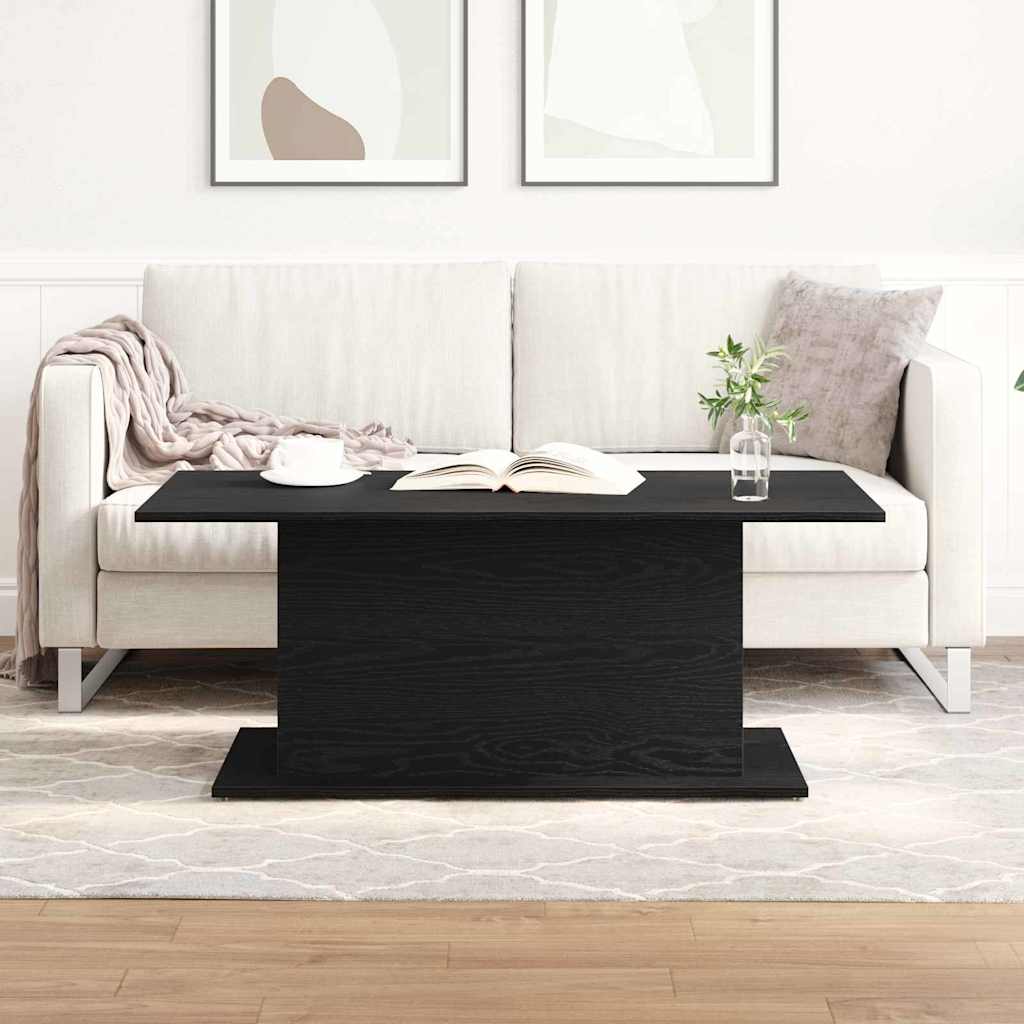 vidaXL Τραπεζάκι σαλονιού Μαύρη Οξυά 102 x 55,5 x 40 cm