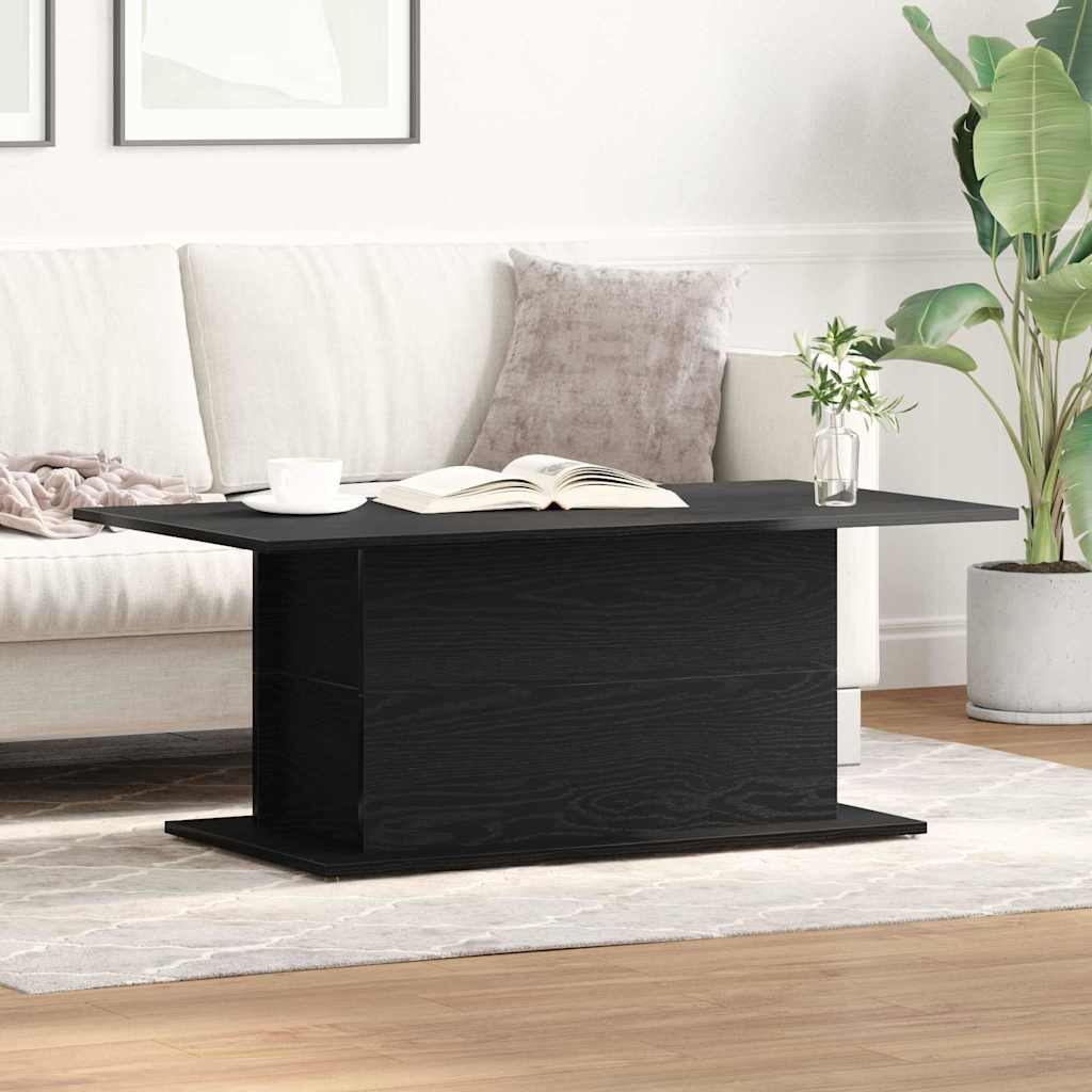 vidaXL Τραπεζάκι σαλονιού Μαύρη Οξυά 102 x 55,5 x 40 cm