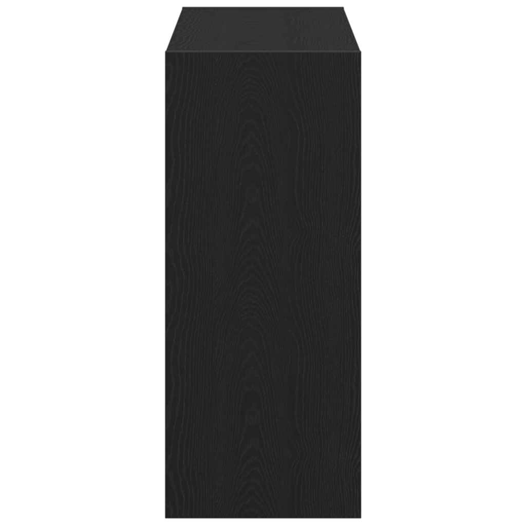 vidaXL Βιβλιοθήκη Μαύρη δρυς 80 x 30 x 72 εκ Επεξεργασμένο ξύλο