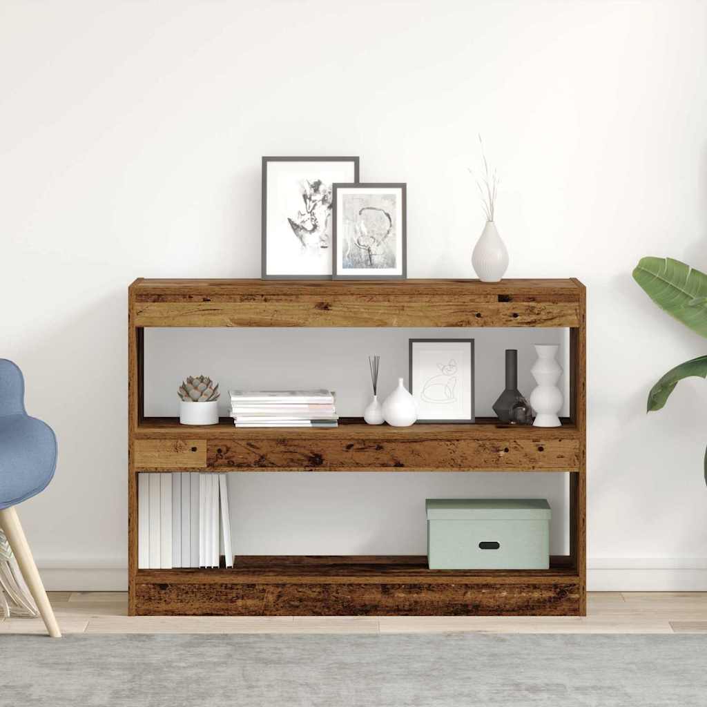 vidaXL Βιβλιοθήκη Παλαιό ξύλο 100 x 30 x 72 εκ Επεξεργασμένο ξύλο