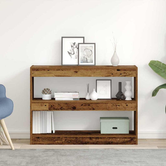 vidaXL Βιβλιοθήκη Παλαιό ξύλο 100 x 30 x 72 εκ Επεξεργασμένο ξύλο