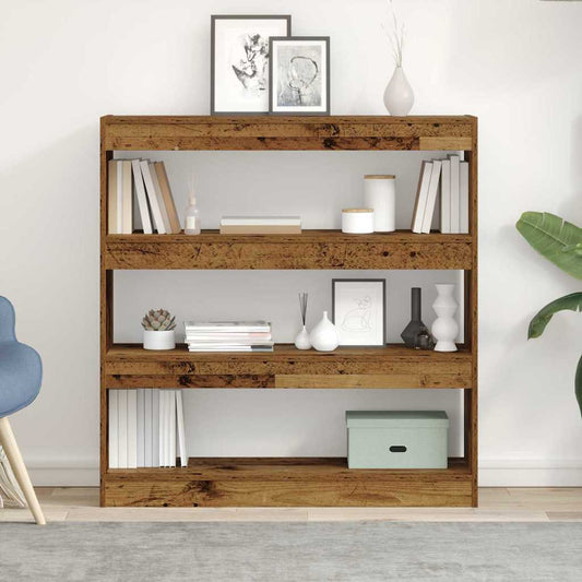 vidaXL Βιβλιοθήκη Παλαιό ξύλο 100 x 30 x 103 εκ. Επεξεργασμένο ξύλο