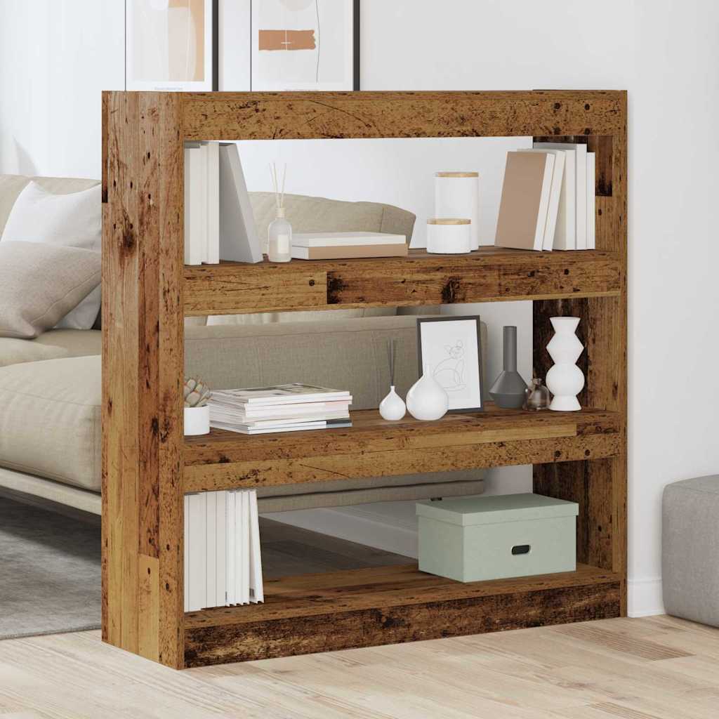 vidaXL Βιβλιοθήκη Παλαιό ξύλο 100 x 30 x 103 εκ. Επεξεργασμένο ξύλο