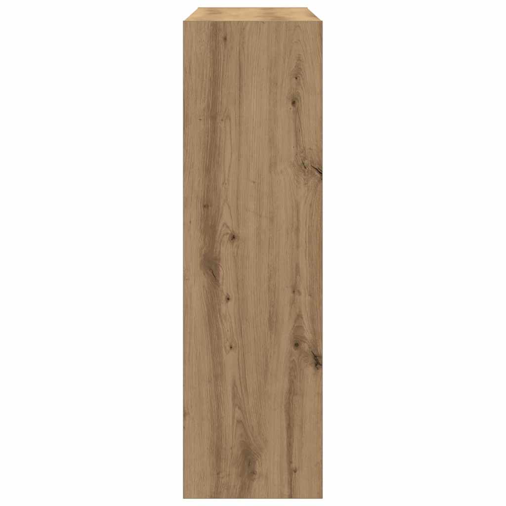 vidaXL Βιβλιοθήκη artisan δρυς 100 x 30 x 103 εκ. Επεξεργασμένο ξύλο