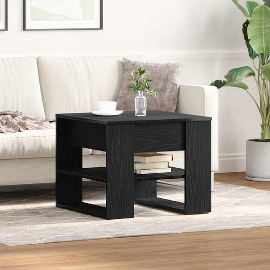 vidaXL Τραπεζάκι σαλονιού Μαύρη Οξυά 55,5 x 55 x 45 cm