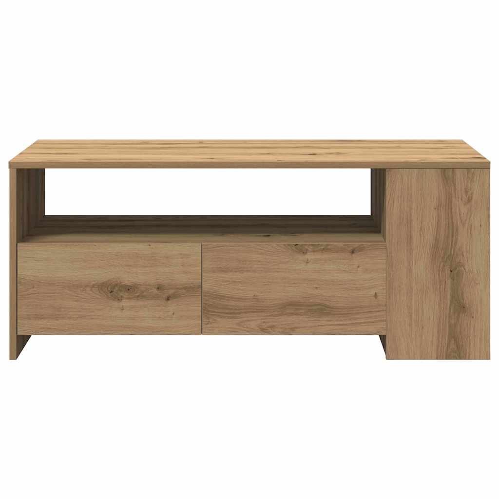 vidaXL Τραπεζάκι σαλονιού με συρτάρι Artisan Oak 102 x 55 x 43,5 εκ.