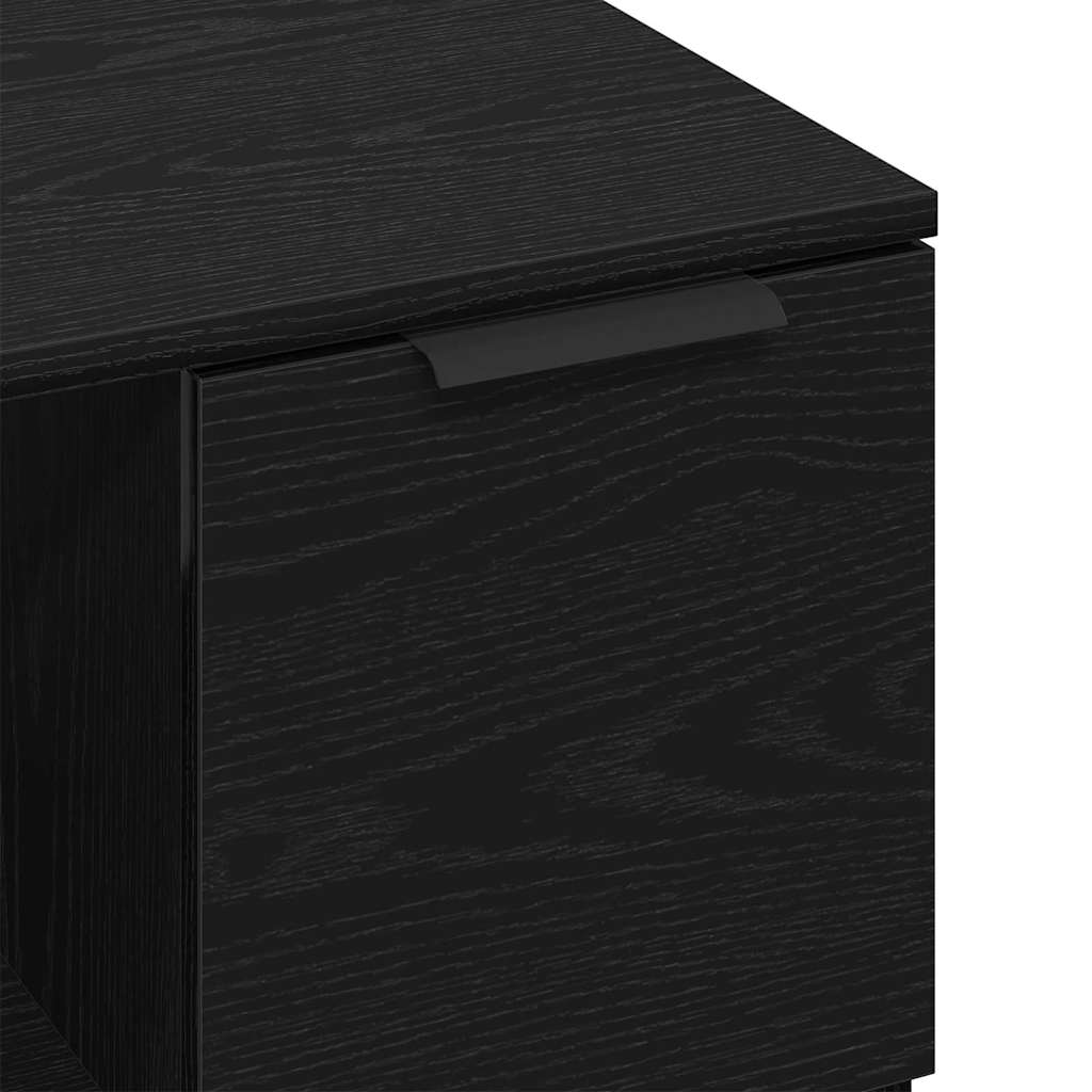 vidaXL Τραπεζάκι σαλονιού with Drawer Μαύρη δρυς 50 x 50 x 36 εκ.