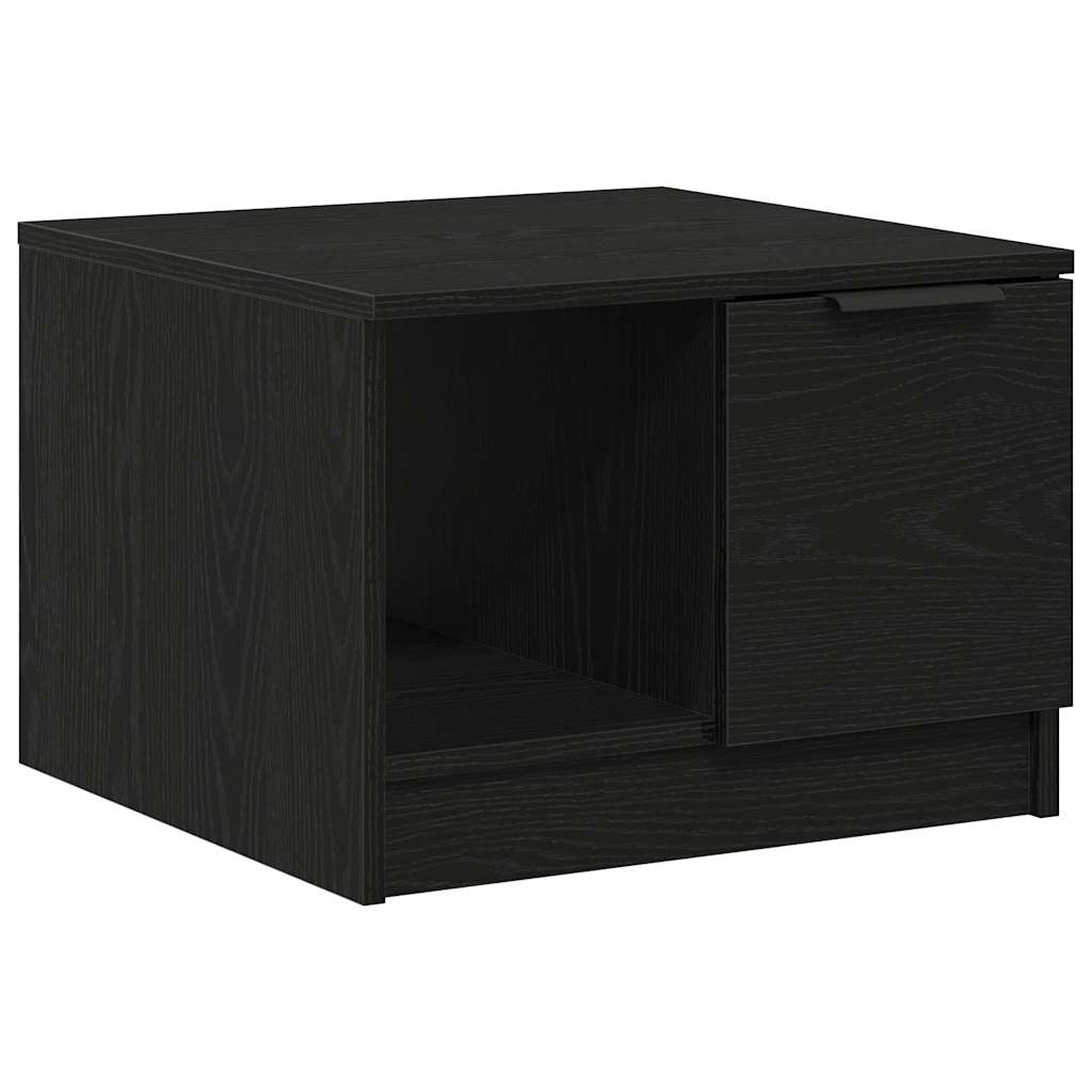 vidaXL Τραπεζάκι σαλονιού with Drawer Μαύρη δρυς 50 x 50 x 36 εκ.