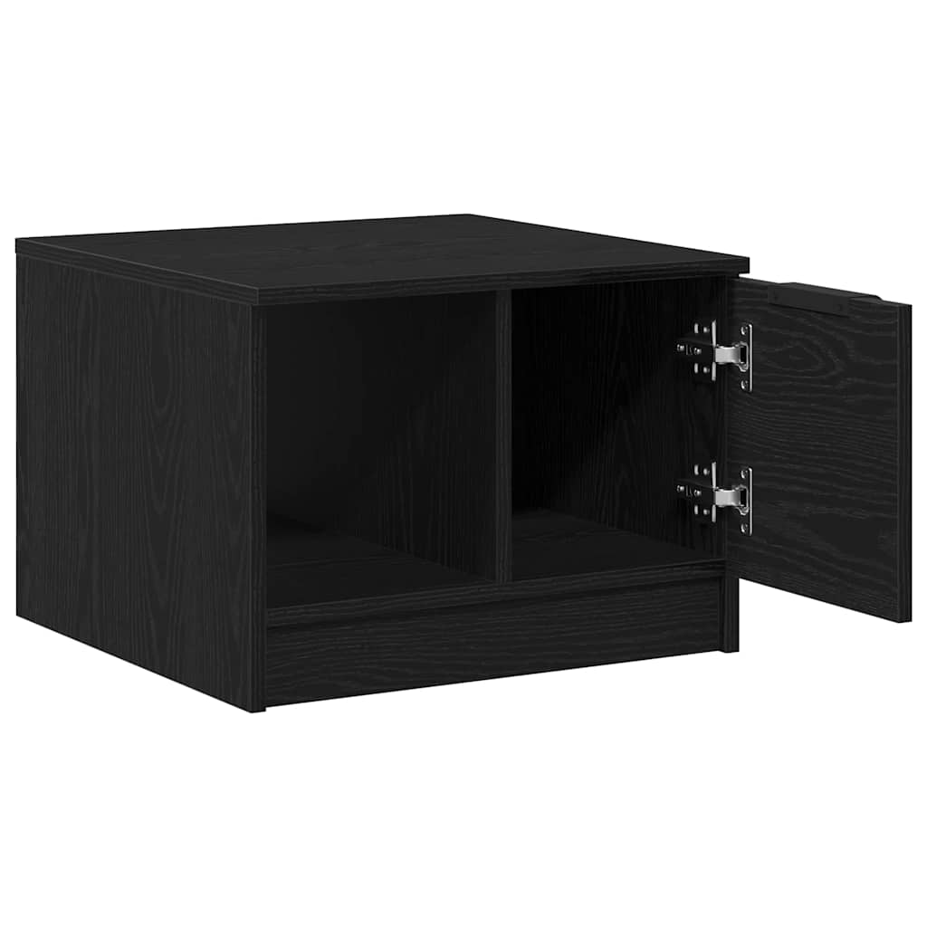 vidaXL Τραπεζάκι σαλονιού with Drawer Μαύρη δρυς 50 x 50 x 36 εκ.
