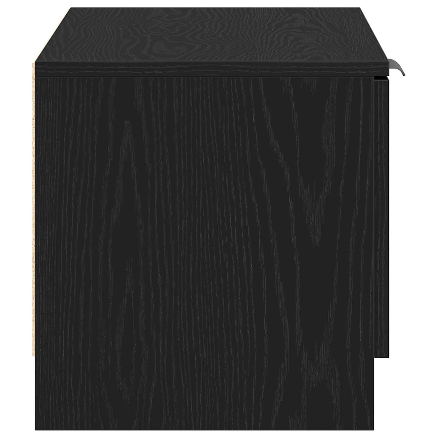 vidaXL Ντουλάπι TV Μαύρη Οξυά 80 x 35 x 36,5 cm Επεξεργασμένο ξύλο