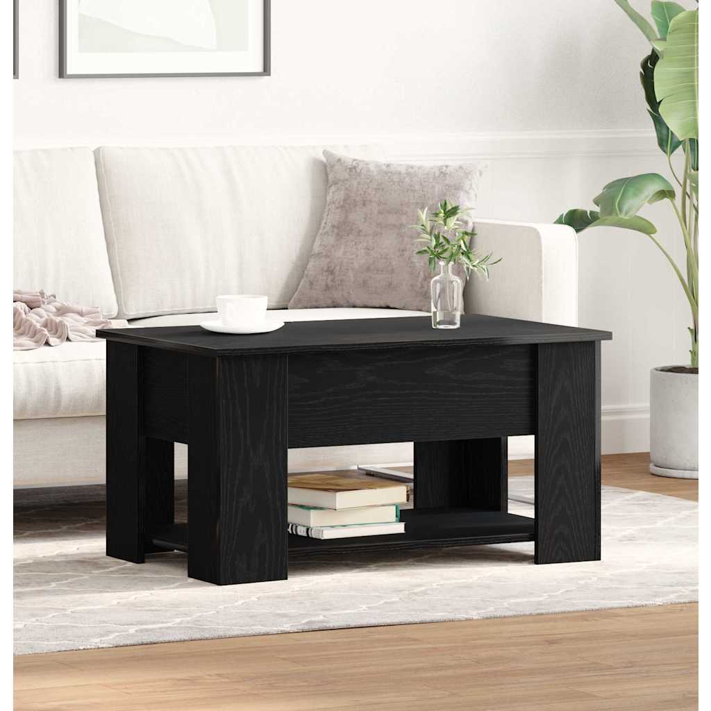 vidaXL Τραπεζάκι σαλονιού Μαύρη Οξυά 79 x 49 x 41 cm