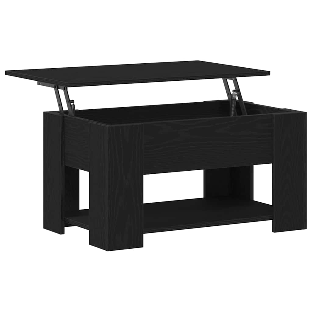 vidaXL Τραπεζάκι σαλονιού Μαύρη Οξυά 79 x 49 x 41 cm