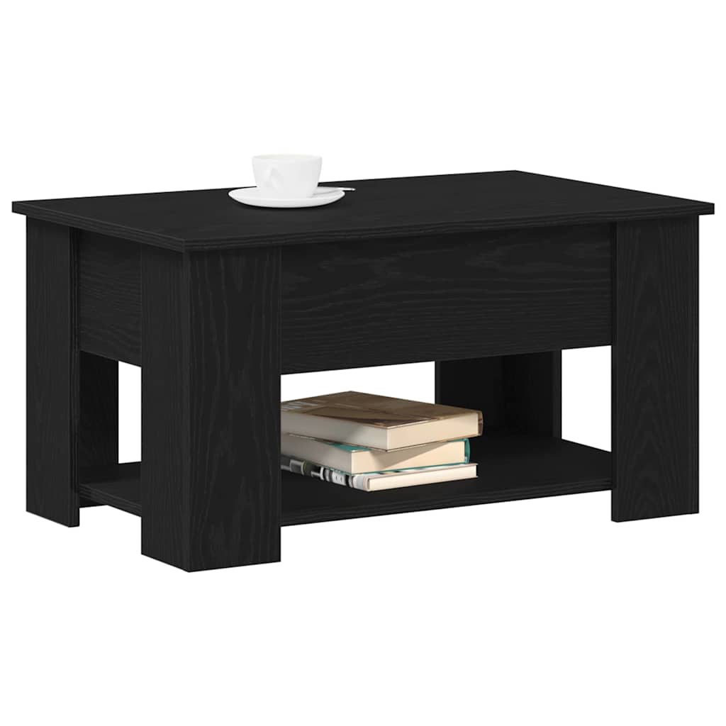 vidaXL Τραπεζάκι σαλονιού Μαύρη Οξυά 79 x 49 x 41 cm