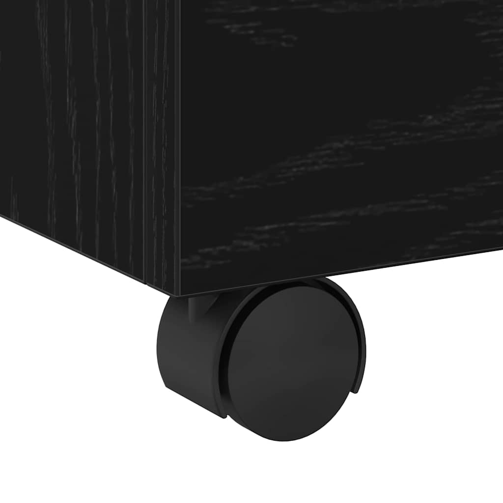 vidaXL Ντουλάπα Αρχείων Μαύρη δρυς 45 x 38 x 54 εκ Επεξεργασμένο ξύλο