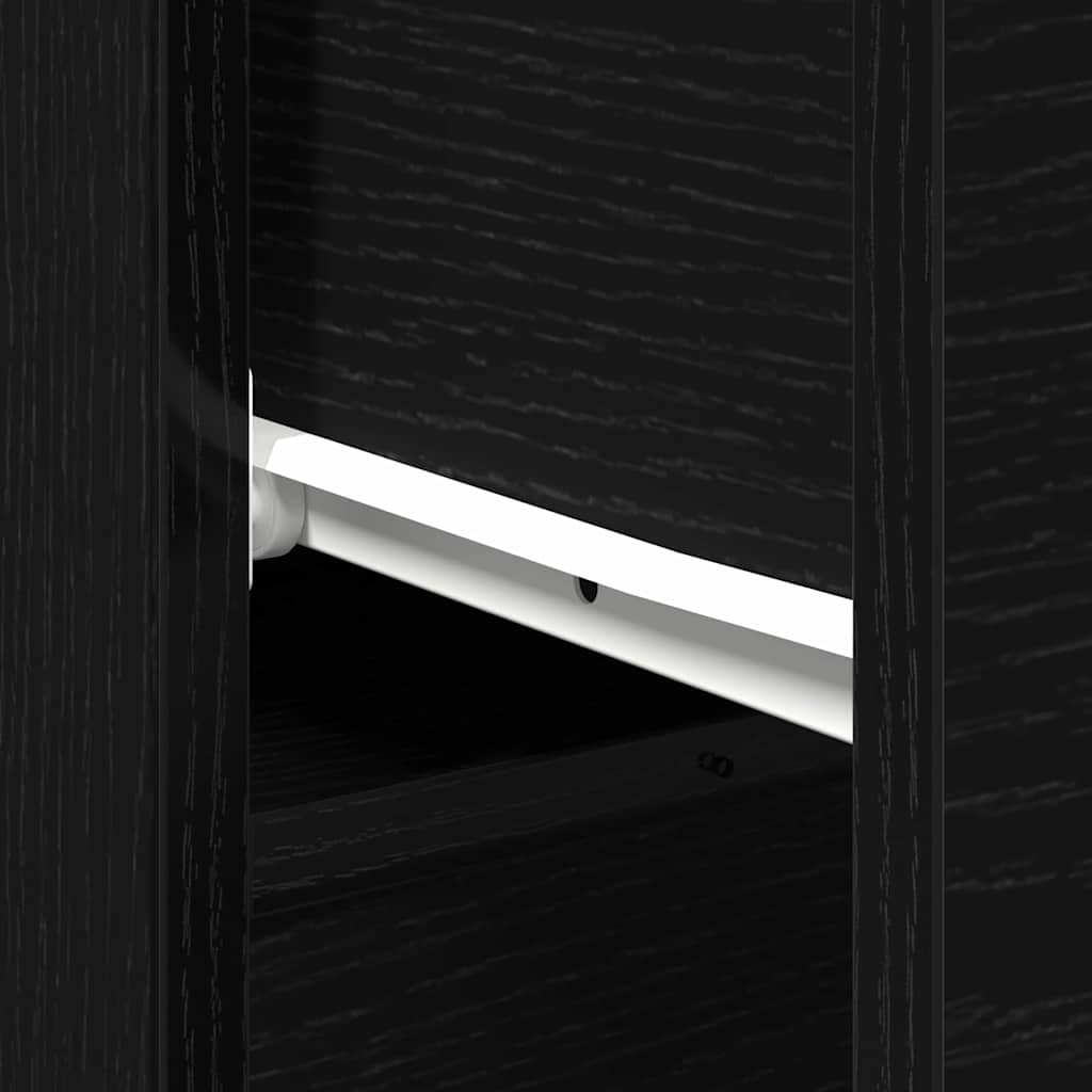 vidaXL Παραδοσιακά Πλευρικά Έπιπλα 2 pcs Μαύρη δρυς 30 x 30 x 70 εκ.